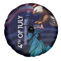 Fourth Of July USA Spare Tire Cover Eagle - Statue Of Liberty
