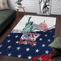 Fourth Of July Area Rug Happy USA Independence Day