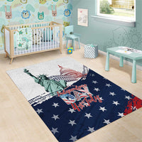 Fourth Of July Area Rug Happy USA Independence Day