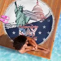 Fourth Of July Beach Blanket Happy USA Independence Day