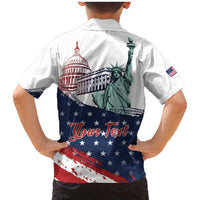 Personalized Fourth Of July Family Matching Mermaid Dress and Hawaiian Shirt Happy USA Independence Day