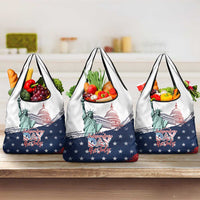Fourth Of July Grocery Bag Happy USA Independence Day