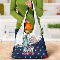 Fourth Of July Grocery Bag Happy USA Independence Day