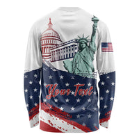 Personalized Fourth Of July Long Sleeve Shirt Happy USA Independence Day