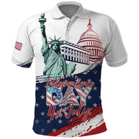 Personalized Fourth Of July Polo Shirt Happy USA Independence Day