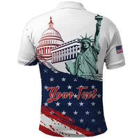 Personalized Fourth Of July Polo Shirt Happy USA Independence Day