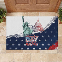 Fourth Of July Rubber Doormat Happy USA Independence Day