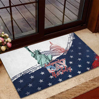 Fourth Of July Rubber Doormat Happy USA Independence Day