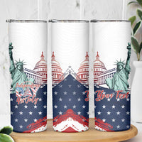 Personalized Fourth Of July Skinny Tumbler Happy USA Independence Day