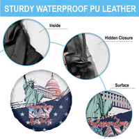 Fourth Of July Spare Tire Cover Happy USA Independence Day
