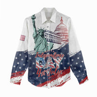 Personalized Fourth Of July Women Casual Shirt Happy USA Independence Day