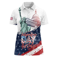 Personalized Fourth Of July Women Polo Shirt Happy USA Independence Day