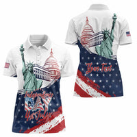 Personalized Fourth Of July Women Polo Shirt Happy USA Independence Day