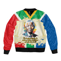 Nelson Mandela International Day 46664 Bomber Jacket Its In Our Hands - Batik Pattern