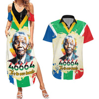 Nelson Mandela International Day 46664 Couples Matching Summer Maxi Dress and Hawaiian Shirt Its In Our Hands - Batik Pattern