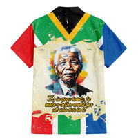 Nelson Mandela International Day 46664 Family Matching Mermaid Dress and Hawaiian Shirt Its In Our Hands - Batik Pattern