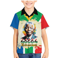 Nelson Mandela International Day 46664 Family Matching Mermaid Dress and Hawaiian Shirt Its In Our Hands - Batik Pattern