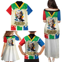 Nelson Mandela International Day 46664 Family Matching Puletasi and Hawaiian Shirt Its In Our Hands - Batik Pattern