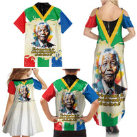 Nelson Mandela International Day 46664 Family Matching Summer Maxi Dress and Hawaiian Shirt Its In Our Hands - Batik Pattern