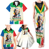 Nelson Mandela International Day 46664 Family Matching Tank Maxi Dress and Hawaiian Shirt Its In Our Hands - Batik Pattern