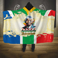 Nelson Mandela International Day 46664 Hooded Blanket Its In Our Hands - Batik Pattern
