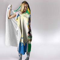 Nelson Mandela International Day 46664 Hooded Blanket Its In Our Hands - Batik Pattern