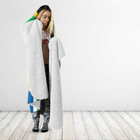 Nelson Mandela International Day 46664 Hooded Blanket Its In Our Hands - Batik Pattern