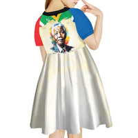 Nelson Mandela International Day 46664 Kid Short Sleeve Dress Its In Our Hands - Batik Pattern