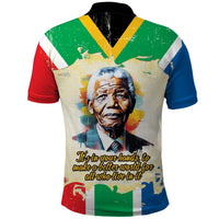 Nelson Mandela International Day 46664 Polo Shirt Its In Our Hands - Batik Pattern