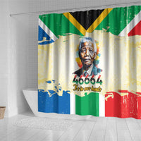 Nelson Mandela International Day 46664 Shower Curtain Its In Our Hands - Batik Pattern