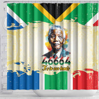 Nelson Mandela International Day 46664 Shower Curtain Its In Our Hands - Batik Pattern