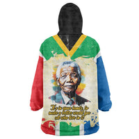 Nelson Mandela International Day 46664 Wearable Blanket Hoodie Its In Our Hands - Batik Pattern