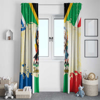 Nelson Mandela International Day 46664 Window Curtain Its In Our Hands - Batik Pattern