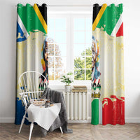 Nelson Mandela International Day 46664 Window Curtain Its In Our Hands - Batik Pattern