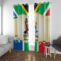 Nelson Mandela International Day 46664 Window Curtain Its In Our Hands - Batik Pattern