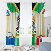 Nelson Mandela International Day 46664 Window Curtain Its In Our Hands - Batik Pattern