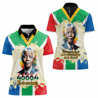 Nelson Mandela International Day 46664 Women Polo Shirt Its In Our Hands - Batik Pattern