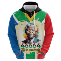 Nelson Mandela International Day 46664 Zip Hoodie Its In Our Hands - Batik Pattern