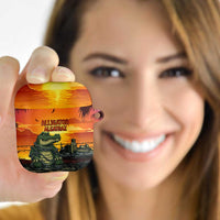 Alligator Alcatraz AirPods Case Gator Island Prison Retro Sunset - Wonder Print Shop