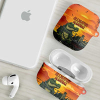 Alligator Alcatraz AirPods Case Gator Island Prison Retro Sunset - Wonder Print Shop