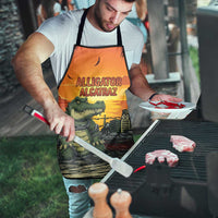 Alligator Alcatraz Apron Gator Island Prison Retro Sunset - Wonder Print Shop