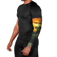 Personalized Alligator Alcatraz Arm Sleeves Gator Island Prison Retro Sunset - Wonder Print Shop