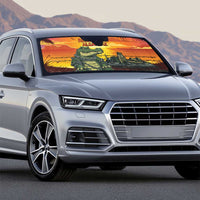 Alligator Alcatraz Auto Sun Shade Gator Island Prison Retro Sunset - Wonder Print Shop