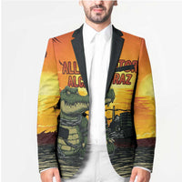 Personalized Alligator Alcatraz Blazer Gator Island Prison Retro Sunset - Wonder Print Shop
