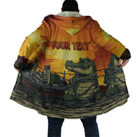 Personalized Alligator Alcatraz Cloak Gator Island Prison Retro Sunset - Wonder Print Shop