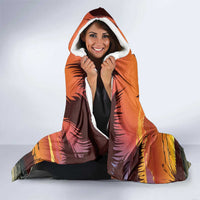 Alligator Alcatraz Hooded Blanket Gator Island Prison Retro Sunset - Wonder Print Shop