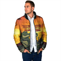 Personalized Alligator Alcatraz Padded Jacket Gator Island Prison Retro Sunset - Wonder Print Shop