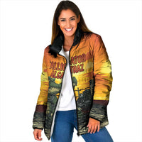 Personalized Alligator Alcatraz Padded Jacket Gator Island Prison Retro Sunset - Wonder Print Shop