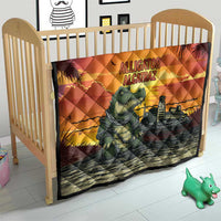 Alligator Alcatraz Quilt Gator Island Prison Retro Sunset - Wonder Print Shop