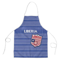 Liberia Football Apron Women Blue Jersey - Wonder Print Shop